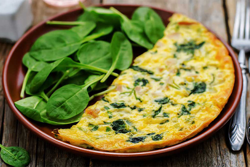 spinach and egg