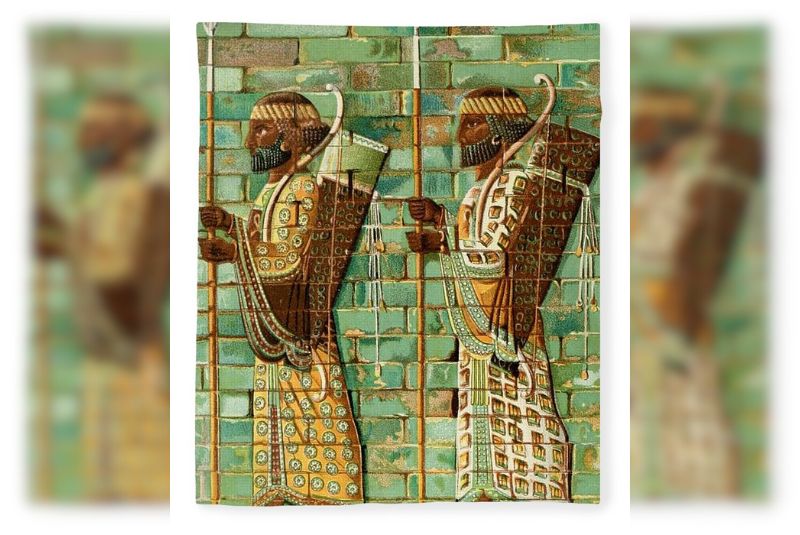 frieze of Persian archers