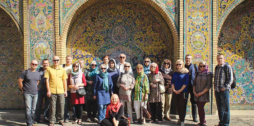 Tourists in Iran