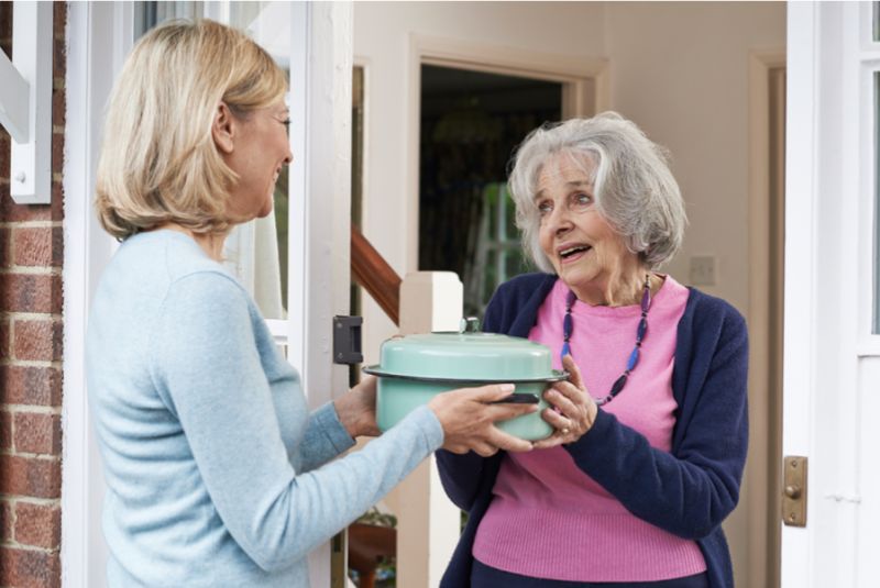 Returning a Dish with a Gift Inside