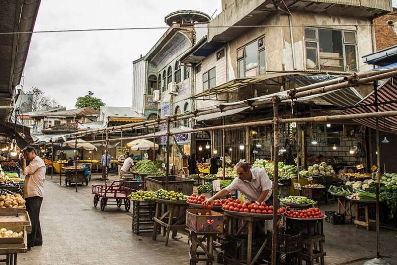 Architectural Layout of Rasht Bazaar