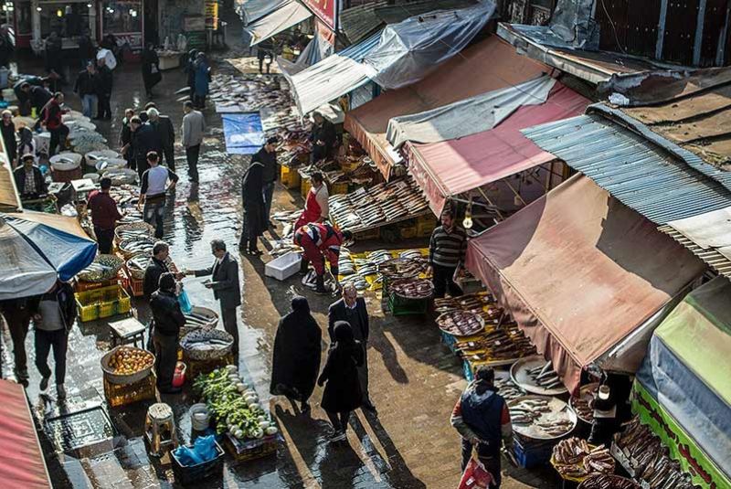 Architectural Layout of Rasht Bazaar