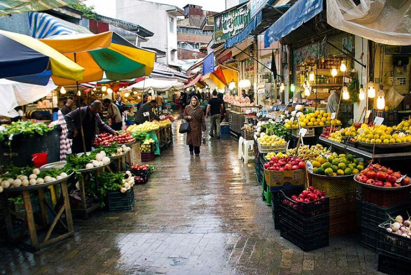 Architectural Layout of Rasht Bazaar