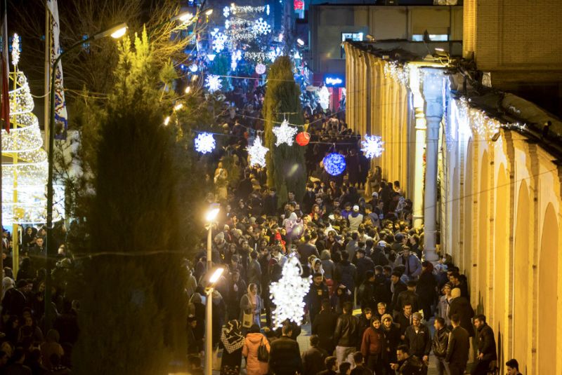 Jolfa Neighborhood During Christmas