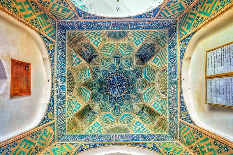 Kerman’s Jameh Mosque Interior Details