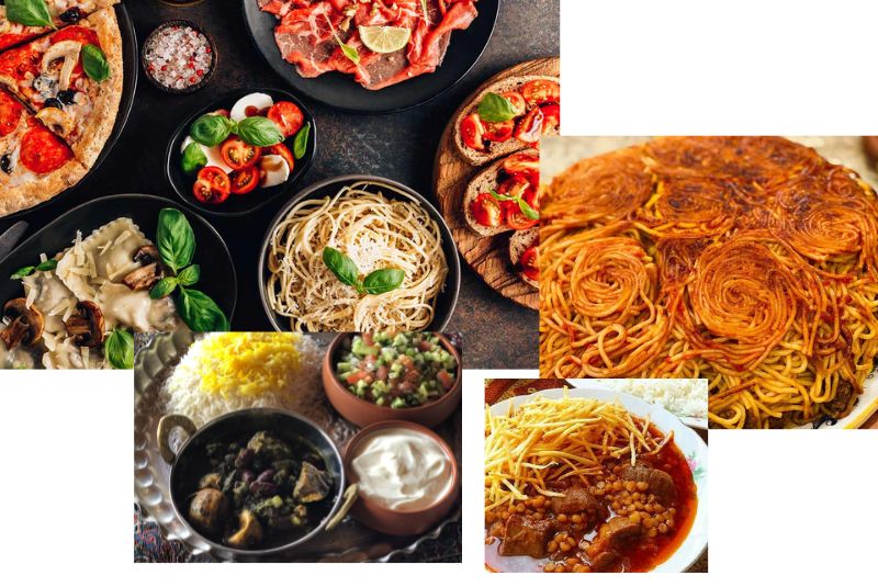 Iranian and Italian Food