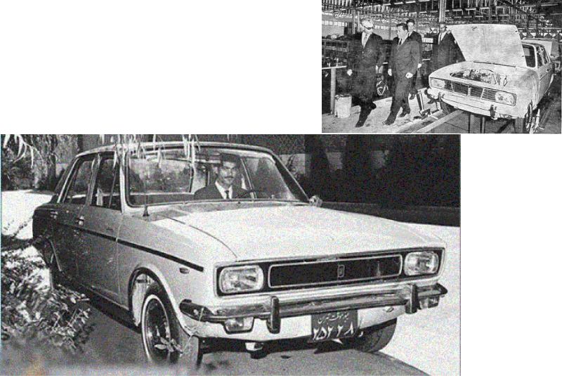 The first domestically produced car in Iran