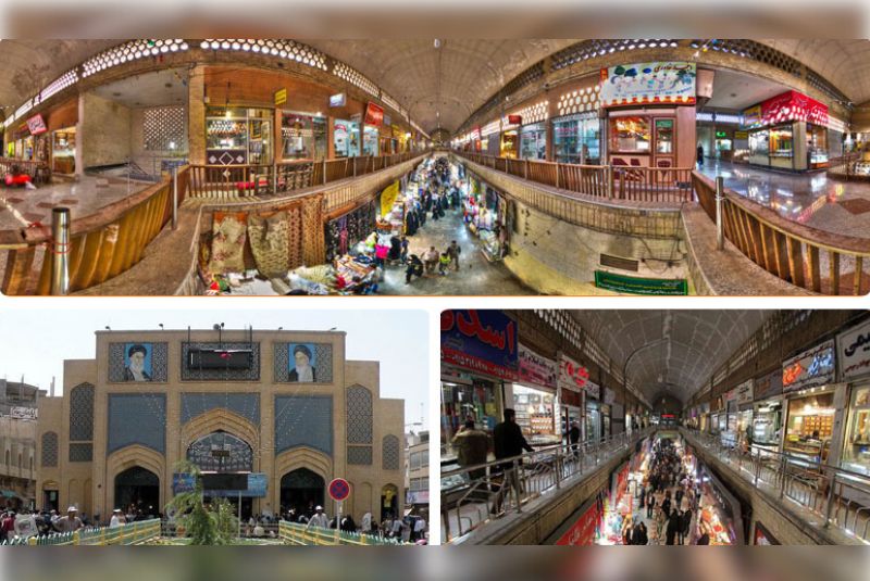 Different Sections of Imam Reza Bazaar, Mashhad