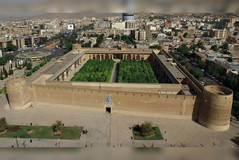 Architecture and Sections of Arg of Karim Khan in Shiraz